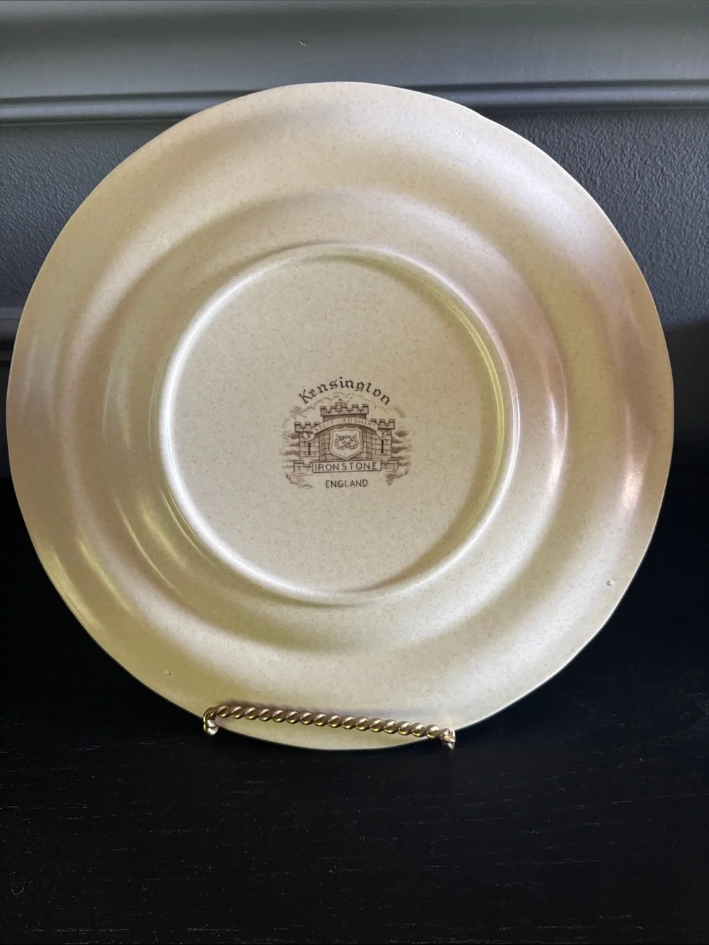 Kensington Staffordshire Ironstone Handcrafted England Set of 4 Plates